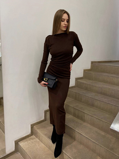 Костюм лонгслив длинная юбка BePlatinum (One size)