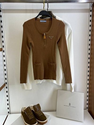 Лонгслив трикотажный Prada (one size)