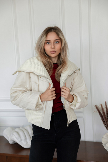 Куртка укороченная комбинированная Max Mara (L)