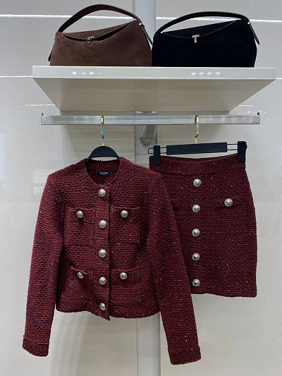 Костюм жакет юбка Balmain (L)