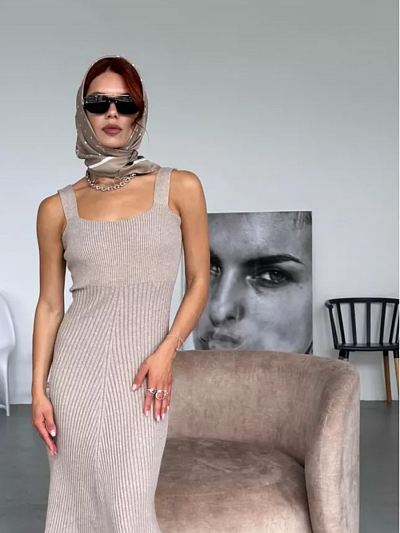 Платье трикотаж на брителях Monobrand (one size)