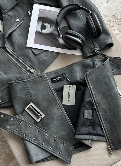 Юбка экокожа Balenciaga (L)