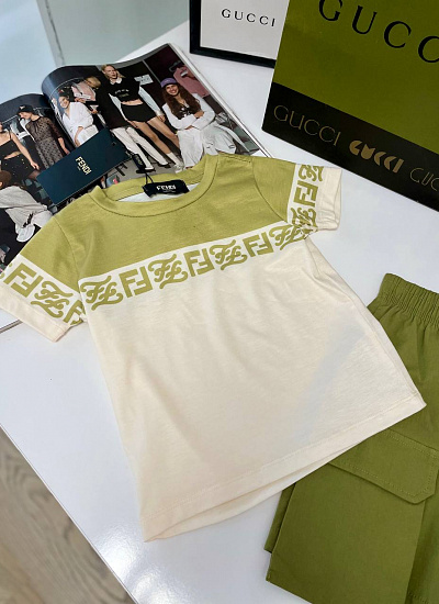Костюм футболка шорты Fendi
