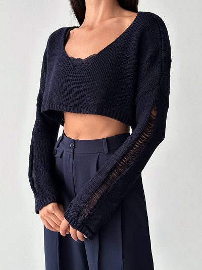 Свитер короткий Quzu (one size)