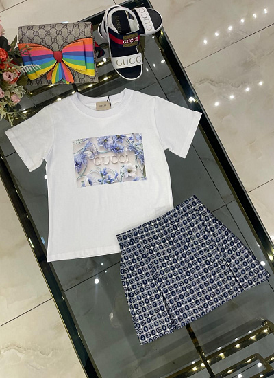 Костюм дет. футболка юбка Gucci