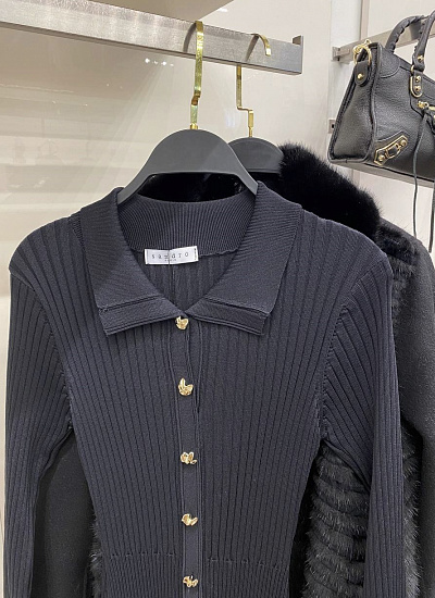 Платье длинное трикотажное Sandro
