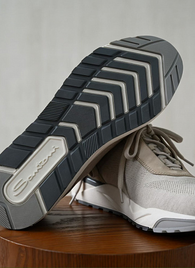 Кроссовки сетка Santoni