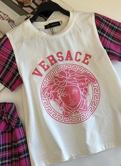 Костюм детский футболка юбка Versace