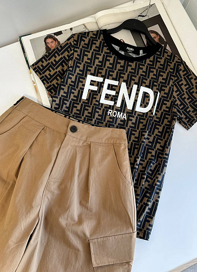 Костюм дет. футболка шорты Fendi (130 см)