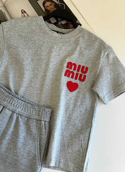Костюм детский футболка шорты Miu Miu