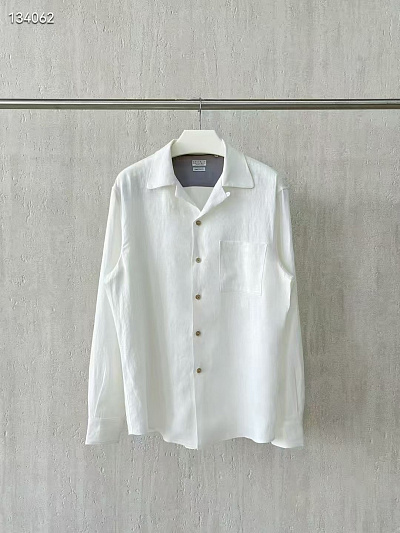Рубашка лен Brunello Cucinelli (XL)