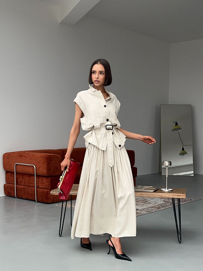 Костюм жакет юбка Loro Piana (M)