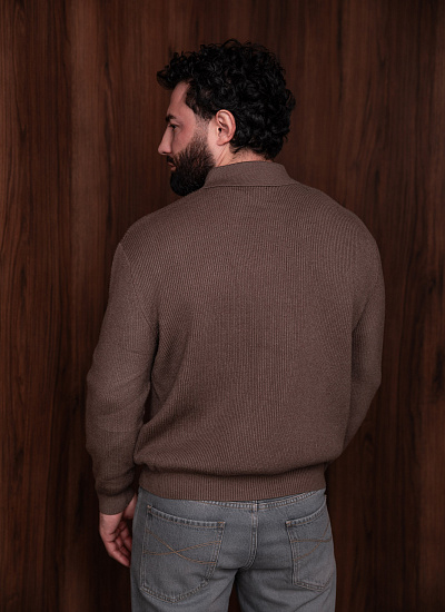 Джемпер поло на пуговицах BePlatinum