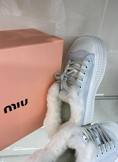 Кеды Miu Miu на меху