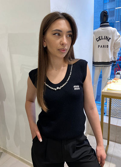 Жилет трикотажный Miu Miu