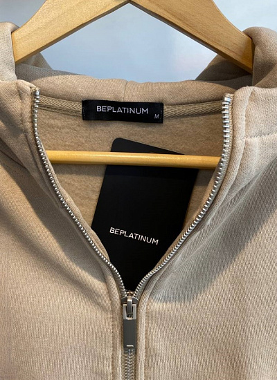 Толстовка с капюшоном на замке на флисе BePlatinum