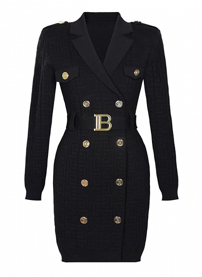 Платье трикотажное Balmain