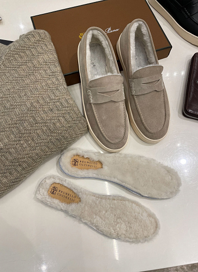 Обувь с мехом Brunello Cucinelli