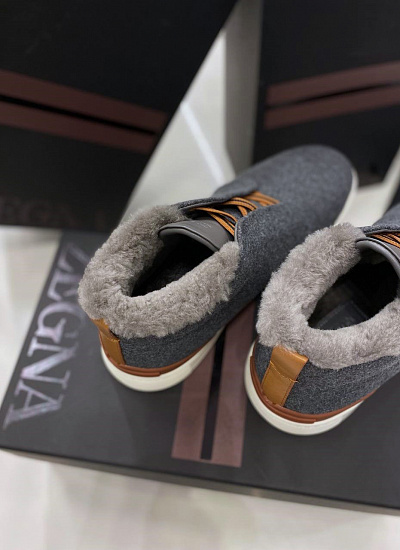 Ботинки на меху Zegna