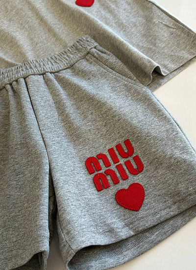 Костюм детский футболка шорты Miu Miu
