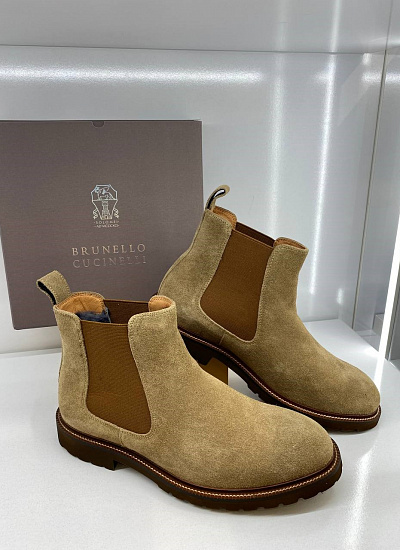 Ботинки с мехом Brunello Cuccinelli