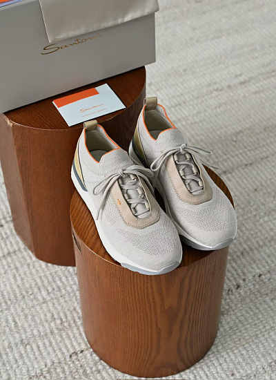 Кроссовки сетка Santoni