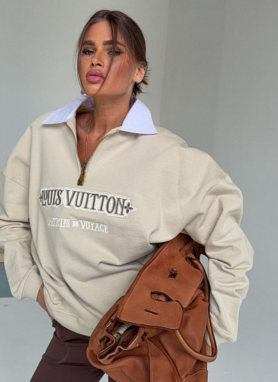 Свитшот с воротником Louis Vuitton
