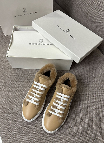 Кеды на меху Brunello Cucinelli