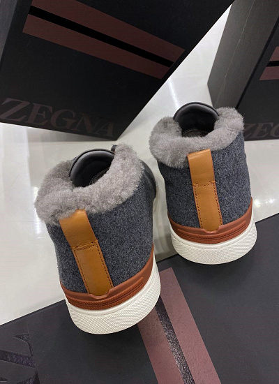 Ботинки на меху Zegna