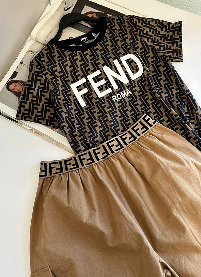 Костюм дет. футболка шорты Fendi (130 см)