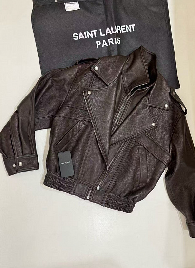 Куртка из натуральной кожи YSL
