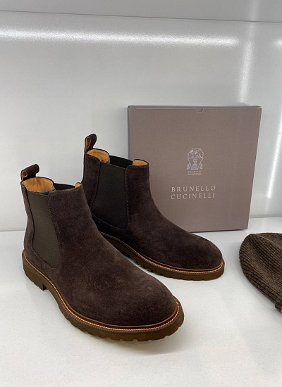 Ботинки с мехом Brunello Cuccinelli