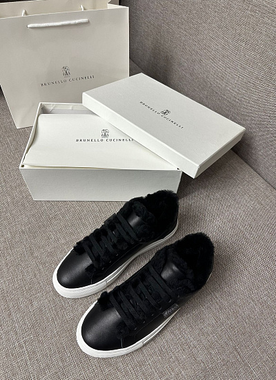 Кеды на меху Brunello Cucinelli