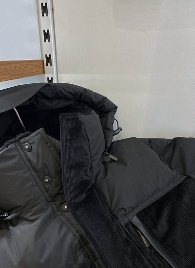 Куртка комбинированная с капюшоном Zegna