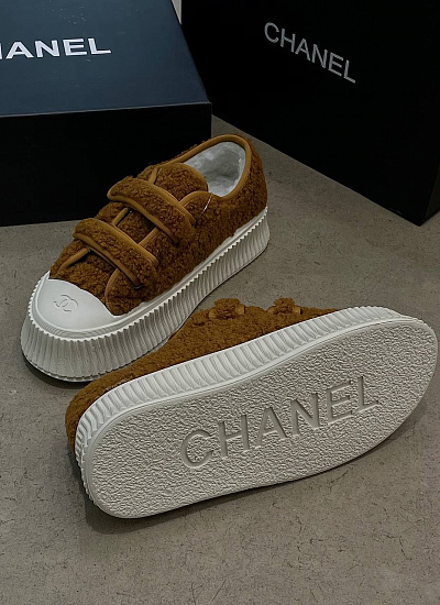 Кеды меховые Chanel