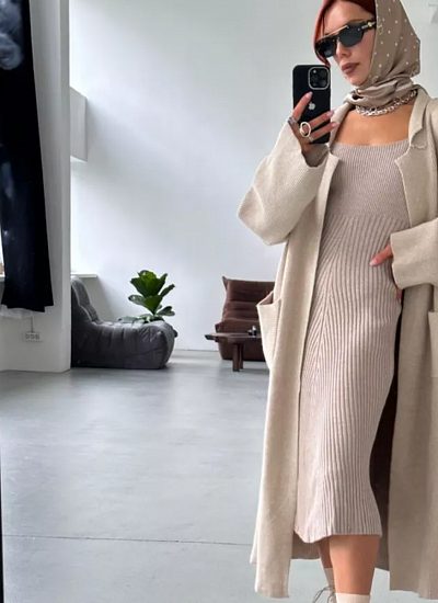 Платье трикотаж на брителях Monobrand