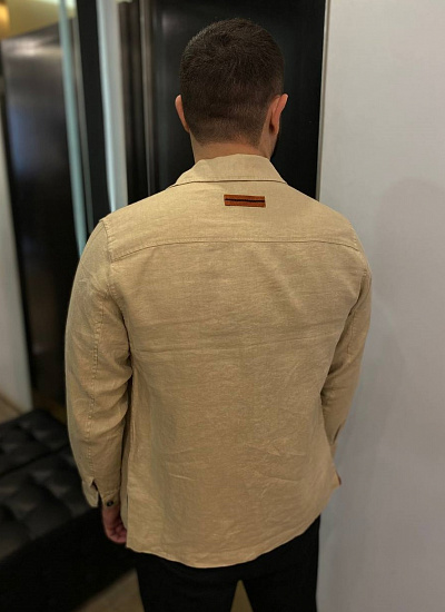 Куртка рубашка лен Zegna