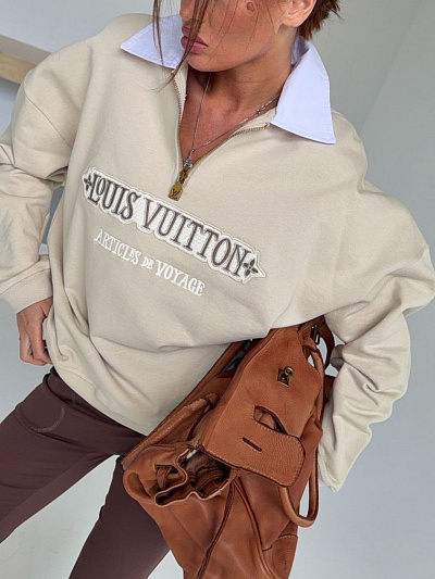 Свитшот с воротником Louis Vuitton (one size)