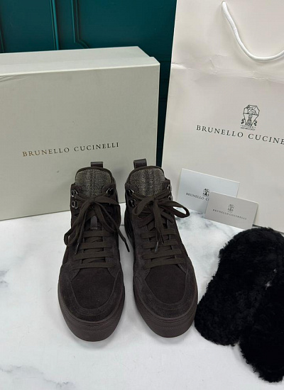 Полуботинки ззамшевые Brunello Cucinelli