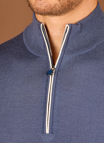 Джемпер короткий замок Kiton
