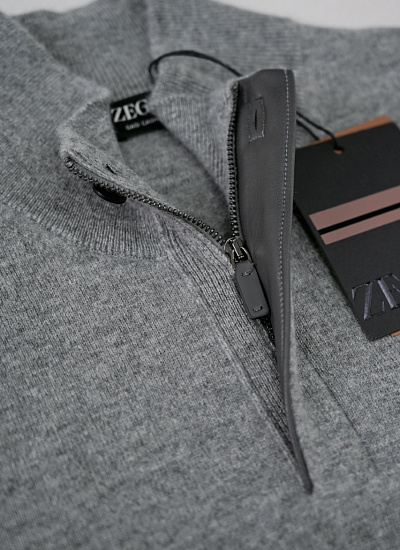 Джемпер короткий замок Zegna