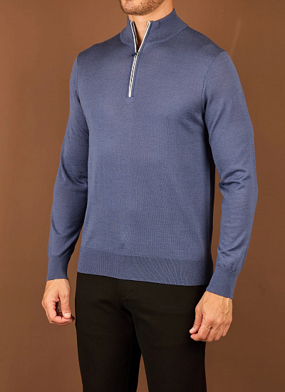 Джемпер короткий замок Kiton