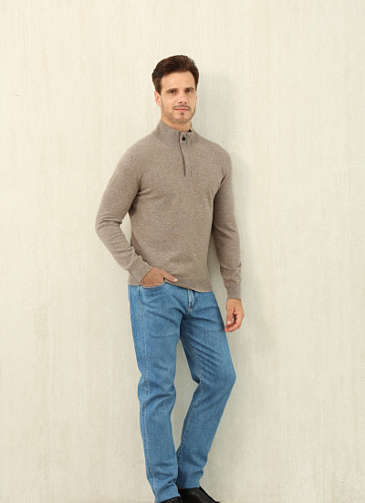 Джемпер короткий замок Zegna