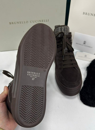 Полуботинки ззамшевые Brunello Cucinelli