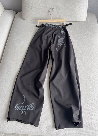Брюки прямые с поясом Balenciaga
