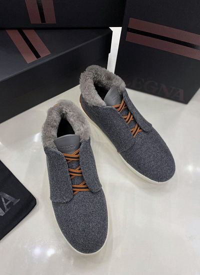 Ботинки на меху Zegna