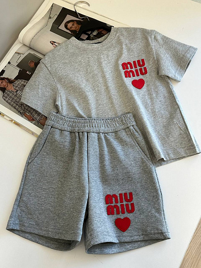 Костюм детский футболка шорты Miu Miu (98 СМ)