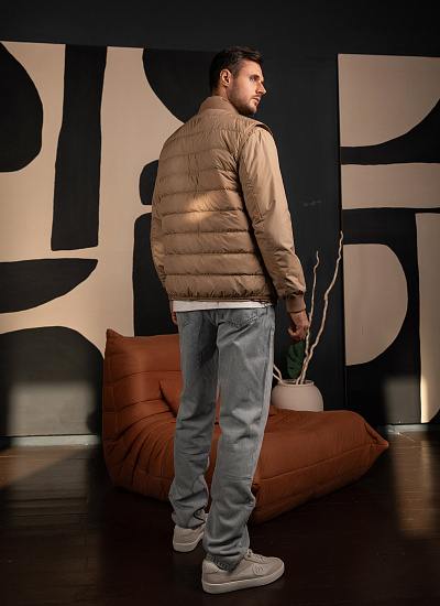 Куртка-жилет с трикотажными вставками Moncler